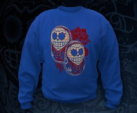 Bluzy bez kaptura z nadrukiem - Matrioszka de la Muerte