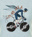 Koszulka damska z nadrukiem - Sound bike