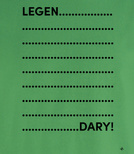 Koszulka z nadrukiem - LegenDary! Czarny