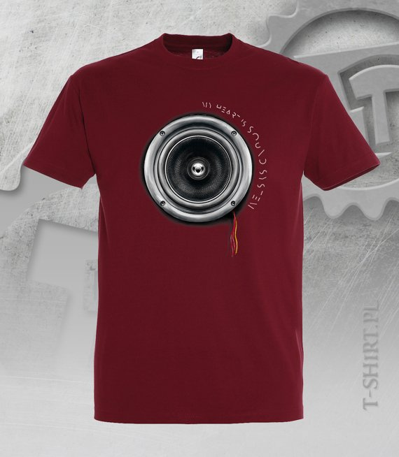 T-shirt z nadrukiem - My Heart Is Sound System