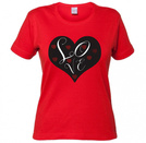 Koszulka damska z nadrukiem - Love Heart