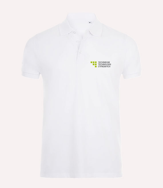 Koszulka Męska Polo - Technikum Technologii Cyfrowych w Szczecinie