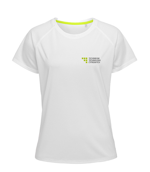 Sportowy Damski T-shirt - Technikum Technologii Cyfrowych w Szczecinie