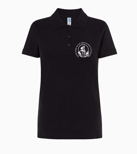 Koszulka Damska Polo - Branżowa Szkoła I stopnia nr 4 - kolor CZARNY