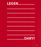 Koszulka z nadrukiem - LegenDary! Biały