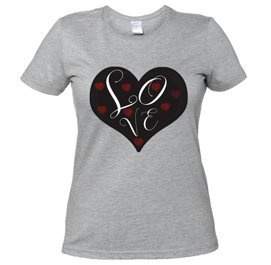 Koszulka damska z nadrukiem - Love Heart
