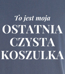 Koszulka męska 3XL-5XL  - To jest moja ostatnia czysta koszulka