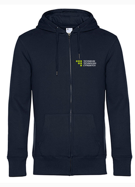 Bluza Męska z kapturem na zamek - Technikum Technologii Cyfrowych w Szczecinie