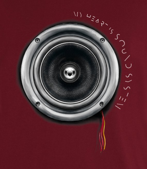 T-shirt z nadrukiem - My Heart Is Sound System