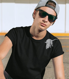 T-shirt z nadrukiem - Szczur górny