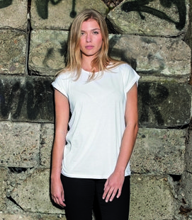 Koszulka damska z przedłużonym ramieniem