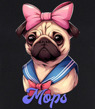 Koszulki z nadrukiem  - Mops anime