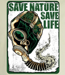 Koszulka męska - SAVE NATURE SAVE LIFE 