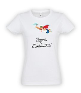 Koszulka damska z nadrukiem -  Super dokładka