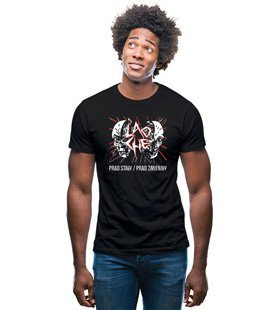 Koszulka z nadrukiem - Prąd Stały / Prąd Zmienny