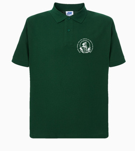 Koszulka Męska Polo - technik żywienia i usług gastronomicznych "TŻUG" - kolor CIEMNO ZIELONY