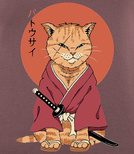 Koszulki z nadrukiem-Neko Battousai