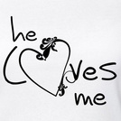 Koszulka damska z nadrukiem - He Loves Me