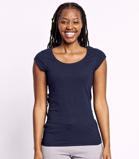 Damski T-shirt z okrągłym dekoltem - Organic