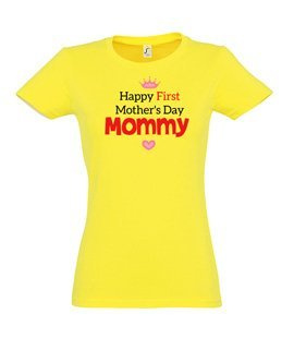 Koszulka damska z nadrukiem - First my mother day