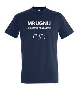 Koszulka męska 3XL-5XL  - Mrugnij jeśli mnie pragniesz