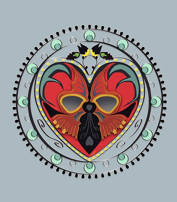 Koszulki z nadrukiem - Łowiczowe Love