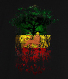 T-shirt z nadrukiem - Rasta Roots Reggae 3xl-5xl 