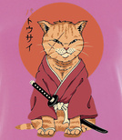 Koszulki z nadrukiem-Neko Battousai