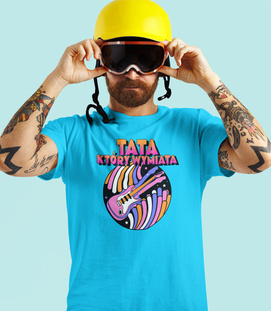 Koszulka z nadrukiem - Tata który wymiata