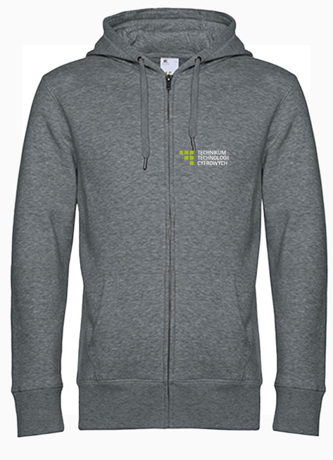 Bluza Męska z kapturem na zamek - Technikum Technologii Cyfrowych w Szczecinie