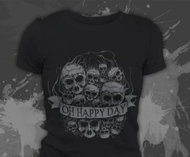 Koszulka damska z nadrukiem - Oh happy day