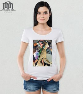 Koszulka damska z nadrukiem obrazu -  Rafał Malczewski, Taniec.