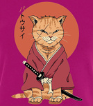 Koszulki z nadrukiem-Neko Battousai