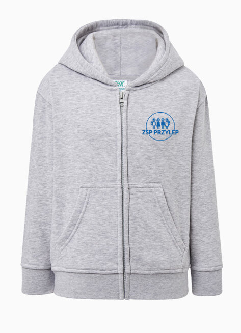 Bluza na zamek Junior z haftem  - ZSP Przylep 