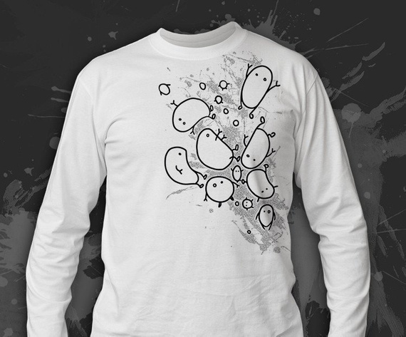 T-shirt z nadrukiem - Stworki 4 (czarny)