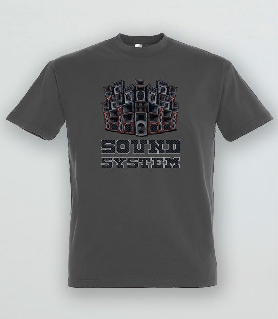 T-shirt z nadrukiem - Sound System 3xl-5xl 