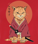 Koszulki z nadrukiem-Neko Battousai