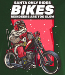Koszulka z nadrukiem - Motocyklowy Mikołaj