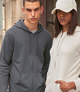 Bluza Unisex na zamek z kapturem Inspire - Organic