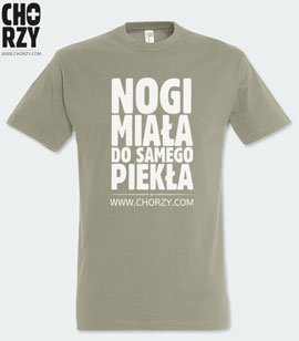 T-shirt z nadrukiem - Nogi miała do samego piekła