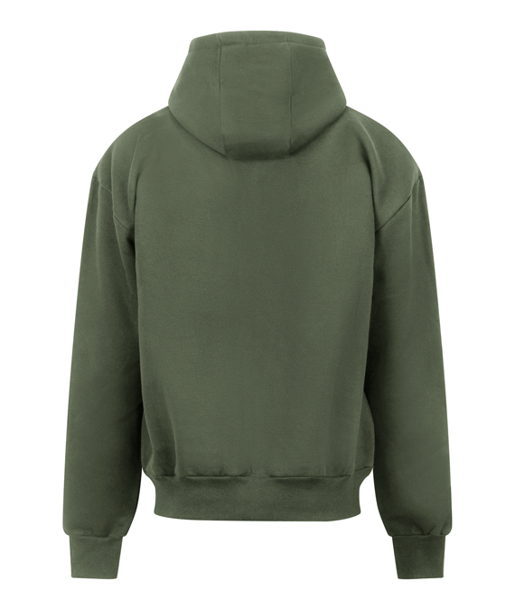Męska gruba bluza z kapturem - czarna do 5XL - Heavyweight Zoodie- 