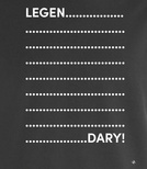 Koszulka z nadrukiem - LegenDary! Biały