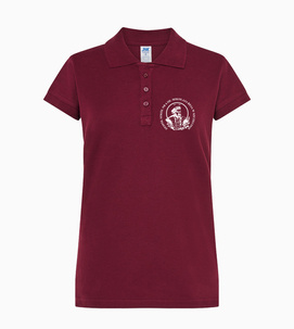 Koszulka Damska Polo - Technik hotelarstwa "HOT" - kolor BORDOWY