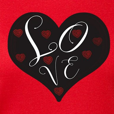 Koszulka damska z nadrukiem - Love Heart