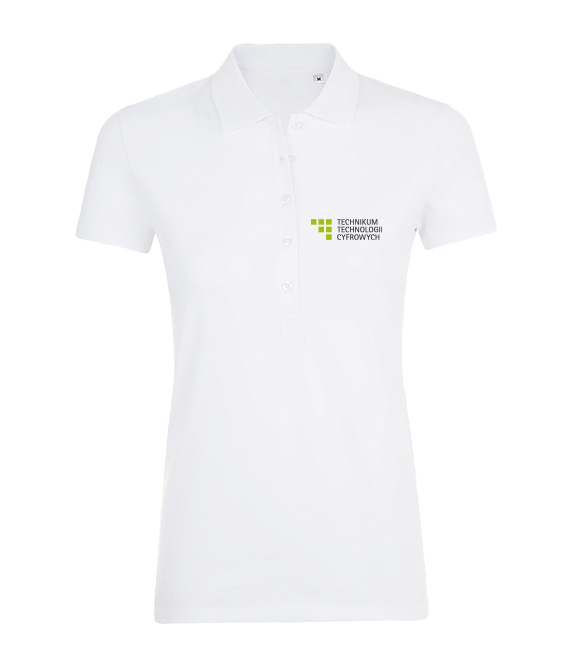 Koszulka Damska Polo  -  Technikum Technologii Cyfrowych w Szczecinie 