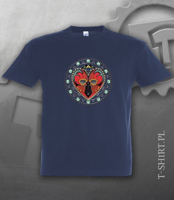 Koszulki z nadrukiem - Łowiczowe Love - 3xl-5xl