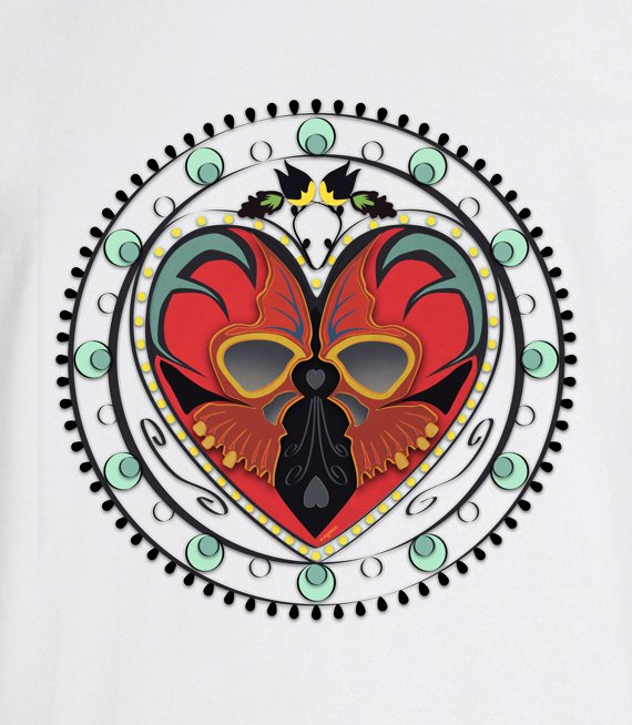 Koszulki z nadrukiem - Łowiczowe Love - 3xl-5xl