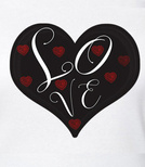 Koszulka damska z nadrukiem - Love Heart