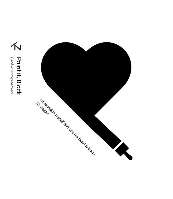 Kubek z nadrukiem - "Paint it Black"