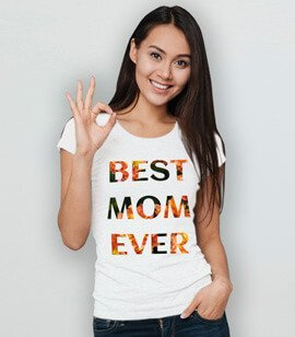 Koszulka damska z nadrukiem - Best Mom Ever